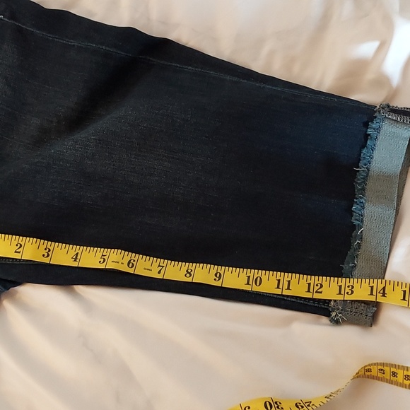 Laurie Felt Women's Shorts Daisy Denim Bermuda Shorts High Waist Cuffed … - Picture 8 of 16